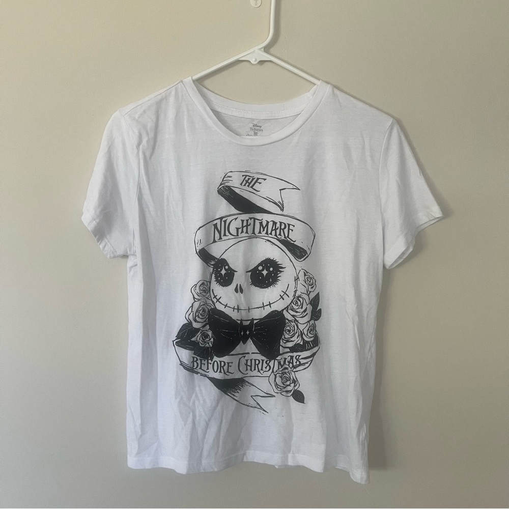 Disney The Nightmare Before Christmas Short Sleeve White T-Shirt